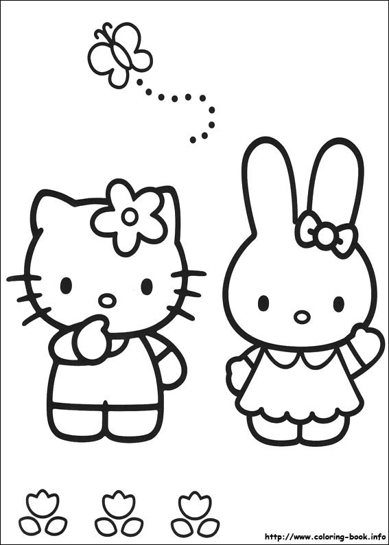 Hello Kitty coloring picture